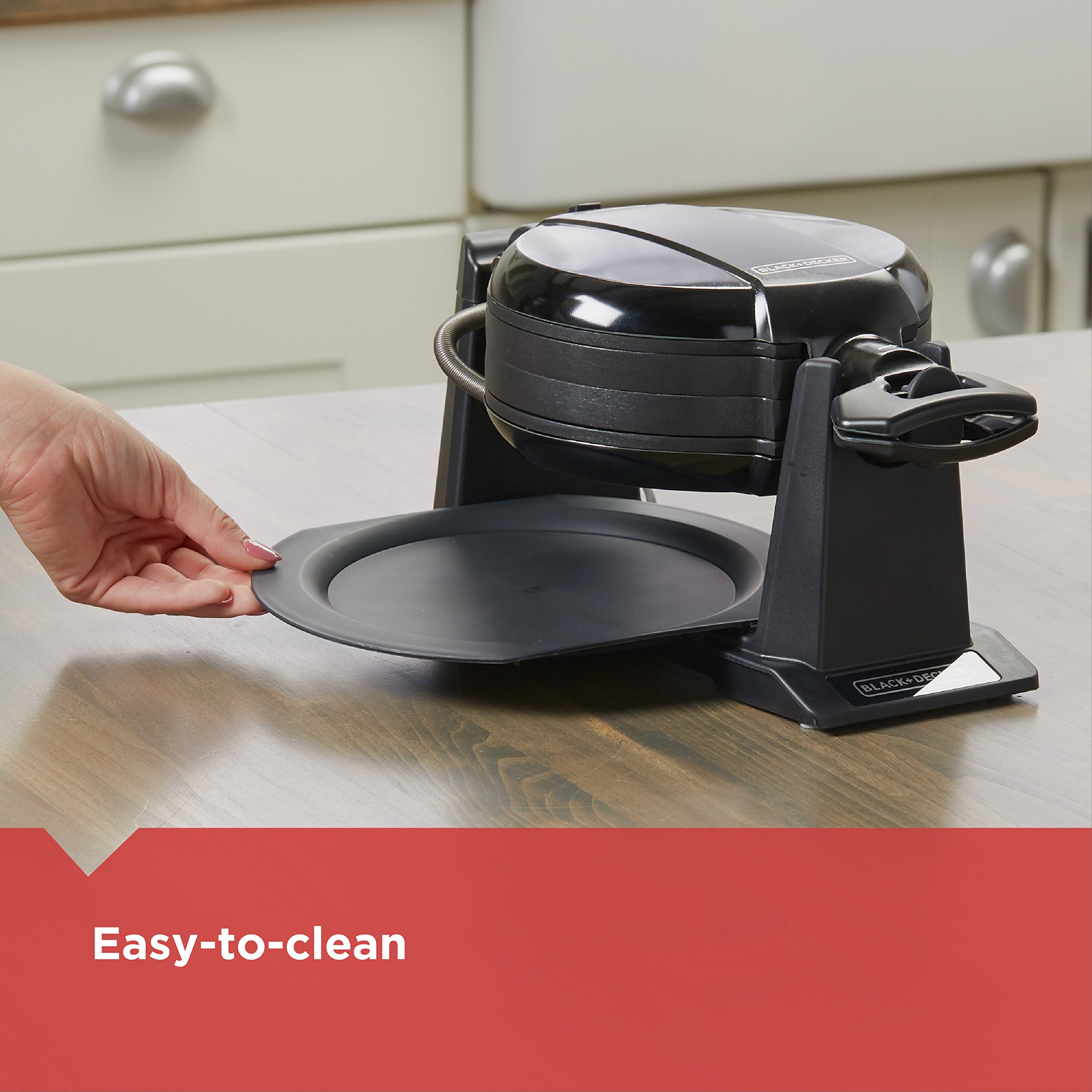 Amazon.com: BLACK+DECKER Rotating Waffle Maker, Black, WMD200B